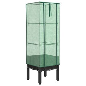 vidaXL Pakelta lysvė su &scaron;iltnamio dangčiu, 40x40x140cm