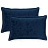 vidaXL Pagalvėlės užvalkalas 2 pcs HOUTEN Jūrinė mėlyna 50 x 80 cm