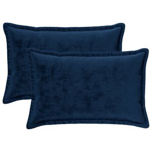 vidaXL Pagalvėlės užvalkalas 2 pcs HOUTEN Jūrinė mėlyna 50 x 80 cm