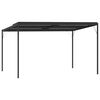 vidaXL Pavėsinė su stogu, antracito, 4x3x2,5m, aliuminis ir plienas
