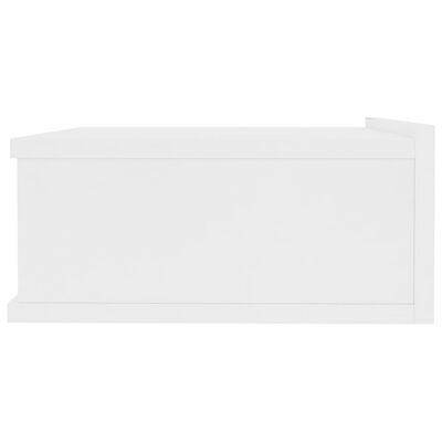 vidaXL Pakabinamas naktinis staliukas, baltos sp., 40x30x15cm, MDP