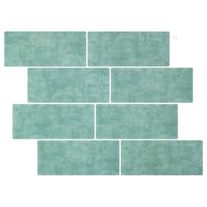 vidaXL Metro plytelė 50 vnt. Pilkai žalia 29 x 21 cm