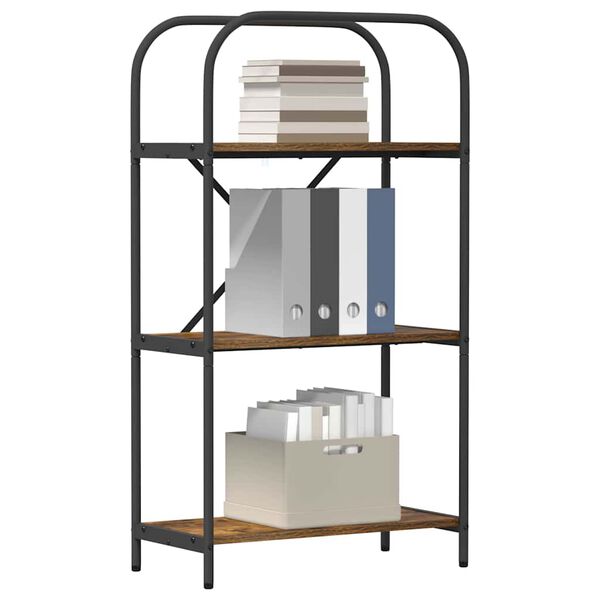 vidaXL Knygų lentyna Rūkyta ąžuolas 60 x 30 x 109 cm Apdirbta mediena