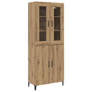 vidaXL Auk&scaron;tas spintelė 2 vnt. Amatininkų ąžuolas 69,5 x 34 x 180 cm
