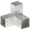 vidaXL Stulpo sujungimas, 81x81mm, galvanizuotas metalas, Y formos