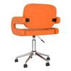 vidaXL Pasukama valgomojo kėdė, oranžinės spalvos, dirbtinė oda