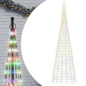 vidaXL LED Kalėdų eglutė 3000 LED Spalvingi 800 cm
