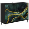 vidaXL Kabalas WIJHE Juodojo ąžuolo 102 x 33 x 76 cm Apdirbta mediena