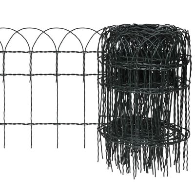 vidaXL Sodo tvora, 25x0,4 m, milteliniu būdu dengta geležis