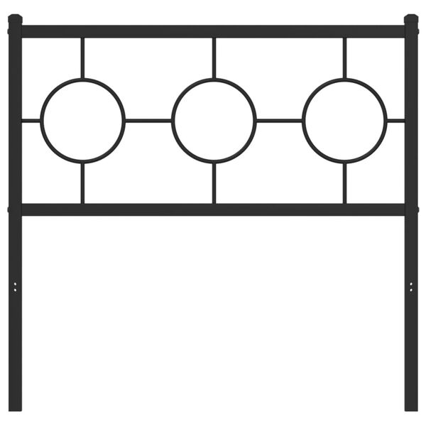 vidaXL Metalinis pakaitinis galvūgalis, juodos spalvos, 90cm