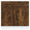 vidaXL Kitchen Base Cabinet "Kalmar" Smoked Oak Engineered Wood