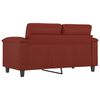vidaXL Dvivietė sofa, raudonojo vyno spalvos, 120cm, dirbtinė oda