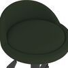 vidaXL Pasukamos valgomojo kėdės, 2vnt., tamsiai žalios, aksomas
