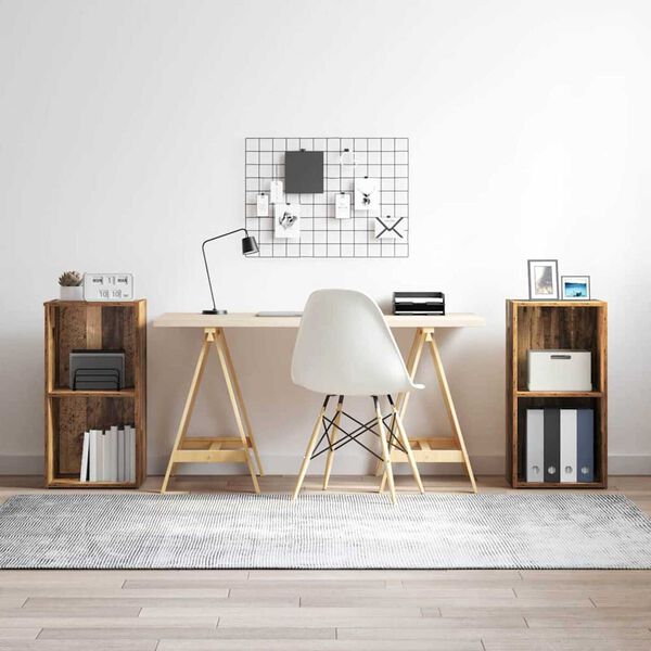 vidaXL TV spintelių komplektas 2 pcs Senovinis medis 72 x 35 x 36,5 cm