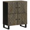 vidaXL indauja juoda 60x33x75 cm masyvo mango