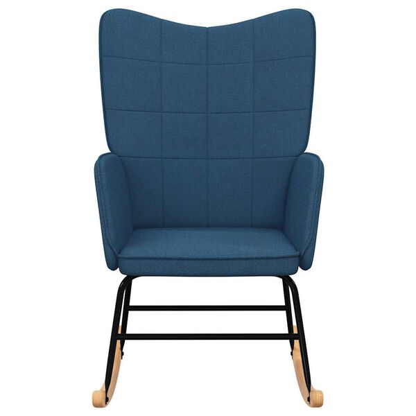 vidaXL Supama kėdė, mėlynos spalvos, audinys