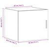 vidaXL Sieninė spintelė, pilka ąžuolo, 45x42,5x40cm, apdirbta mediena
