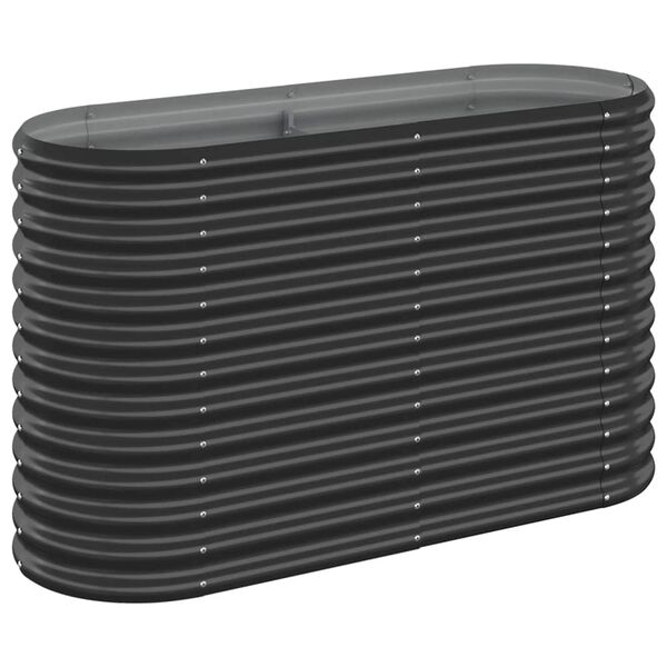 vidaXL Aukštas sodo lovelis, antracito, 114x40x68cm, cinkuotas plienas