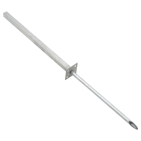 vidaXL Atsarginės plieno kojelės, sidabrinės, 2vnt., 115cm,