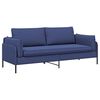 vidaXL 3-Vietis Sofa Policijos mėlyna 222 x 81 x 89 cm Aksomas