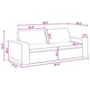 vidaXL Sofa 180cm 2 pcs Tamsiai pilka Metalas