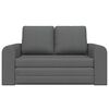 vidaXL Sofa lova 60cm Tamsiai pilka audinys