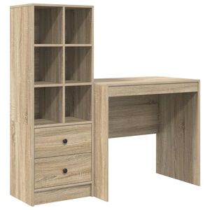vidaXL Stalas Sonoma ąžuolas 125,5 x 50 x 127 cm 2 vnt.