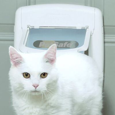 PetSafe Magnetinės atverčiamos durelės katėms Deluxe 400, baltos