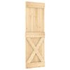 vidaXL Slankios durys NARVIK Natūrali ir juoda 70 x 210 cm (152,5 cm)