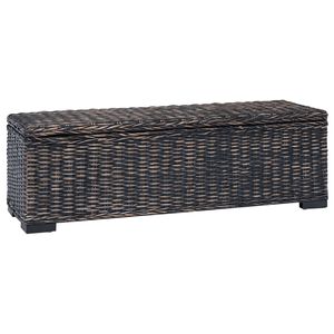 vidaXL Saugojimo dėžė Juoda 110 x 35 x 45 cm