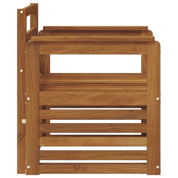 vidaXL Lauko sofos komplektas Natūrali 71 x 63 x 73 cm