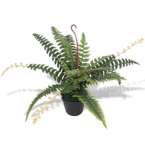 vidaXL Dirbtinis papartis su vazonu, 50 cm, žalias