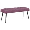 vidaXL Suoliukas su mygtukų įsiuvais Violetinė 110 x 40 x 46 cm