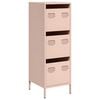 vidaXL Highboard Pink 39x35x103,5 cm Plienas