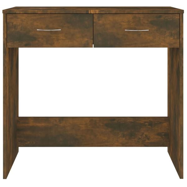 vidaXL Rašomasis stalas, dūminio ąžuolo spalvos, 80x40x75cm, mediena