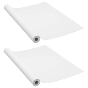 vidaXL Lipnios plėvelės baldams, 2vnt., baltos, 500x90cm, PVC