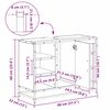 vidaXL Vonios spintelė su lentyna Amatininkų ąžuolas 80 x 33 x 60 cm