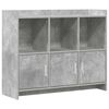 vidaXL Kabalas Betono pilka 98,5 x 33 x 80 cm Apdirbta mediena