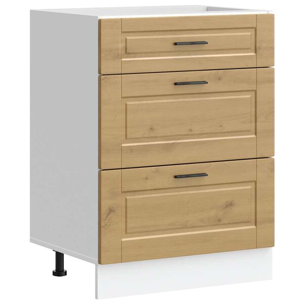 vidaXL Virtuvės spintelė, Porto, artisano ąžuolo, apdirbta mediena