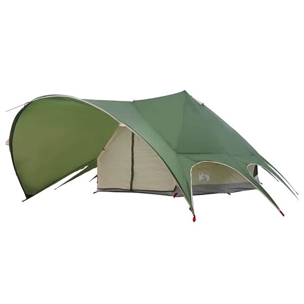 vidaXL Teepee palapinė su stogu Žalia ir Pilka 600 x 600 x 347 cm