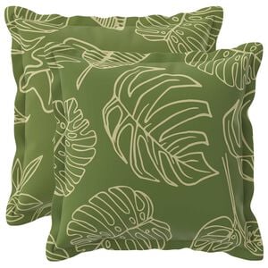 vidaXL Pagalvėlės užvalkalas 2 vnt. HOUTEN Lapų dizainas 30 x 30 cm