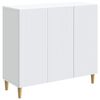 vidaXL Kabalas Balta 89 x 34,5 x 80 cm Apdirbta mediena