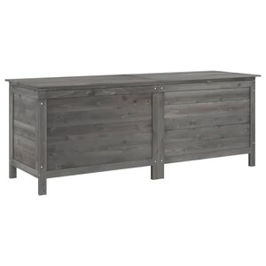vidaXL Sodo daiktadėžė, antracito, 150x50x56,5cm, eglės masyvas