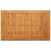 vidaXL Sodo stalas Ruda 90 x 55 x 75 cm Kietos akacijos mediena