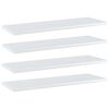 vidaXL Knygų lentynos plok&scaron;tės, 4vnt., baltos, 60x20x1,5cm, MDP