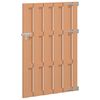 vidaXL Sodo vartai 100 x 150 cm WPC ir aliuminis Ruda