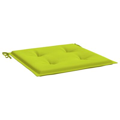 vidaXL Sodo kėdės pagalvėlės, 6vnt., žalios, 50x50x3cm, audinys