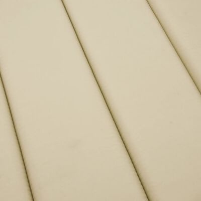 vidaXL Saulės gulto čiužinukas, smėlio spalvos, 186x58x3cm, audinys