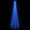 vidaXL Kalėdų eglutė ant vėliavos stiebo, 300cm, 310 mėlynų LED