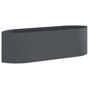 vidaXL Pakelta sodo lova Antracito 140 x 40 x 40 cm Plienas